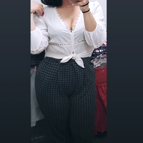 Black and Grey Carolina Colours houndstooth pants BUY1 GET1 FREE - Picture 1 of 3